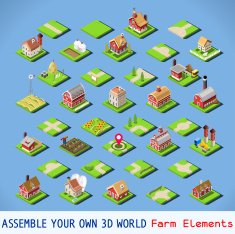 City 03 COMPLETE Set Isometric
