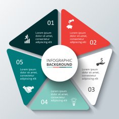 Vector circle element for infographic N113