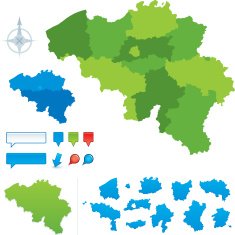 Belgium Provincial map