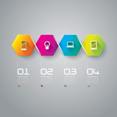 Infographics vector design template N481