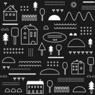 Eco structure Seamless pattern in vector N5
