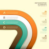 vector abstract 3d paper infographics N118