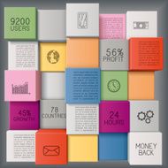 Business Background with Cubes