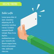 Vector isometric illustration Selfie in flat infographic style N2