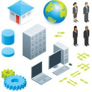 Isometric network elements