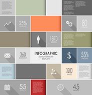 Abstract colorful info graphic elements poster template