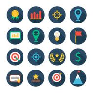 Business and finance infographic design elements Set of target icons N2