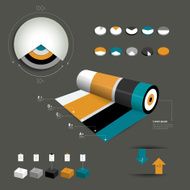 set of infographics elements N336