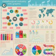 Set of metallurgical industry elements and tools N16