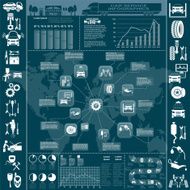 Car service repair Infographics N45