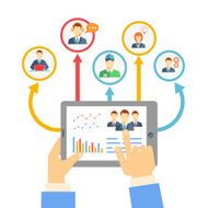 Remote business management concept