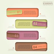 3d abstract origami banner infographics N3