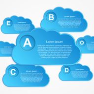 Vector cloud Infographic