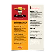 Cafe menu mexican N10