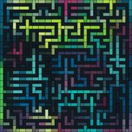 Colorful labyrinth