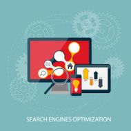 Search Engines Optimization Concept Vector Illustration N4