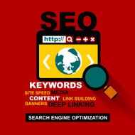 flat design of search optimization N2