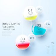 abstract bubble infographics N2