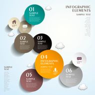 abstract circle tag infographics N5