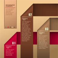 vector abstract 3d paper infographics N120