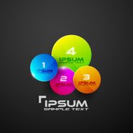 Circles web infographic modern design N6
