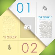 Vector abstract paper infographics N5