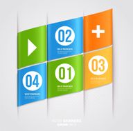 Abstract Paper infografics design N47
