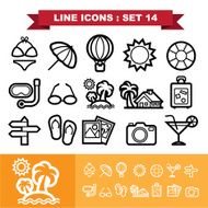 Line icons set 14