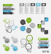 Collection of Infographic Templates for Business Vector Illustra N160