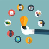 New Idea Flat Concept Vector Illustration N4