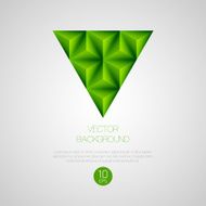 3d triangular background Vector illustration N12