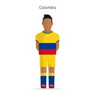 Colombia football player Soccer uniform N2