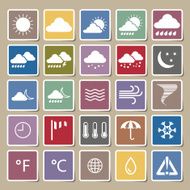 weather vector Sticker set