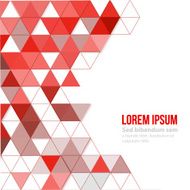 Abstract polygonal triangles poster N35
