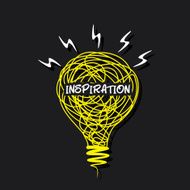 creativenew idea inspiration word on sketch bulb design N2