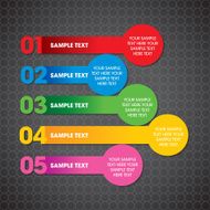 Modern infographics options banner N855