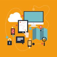 Comunications and technology illustration