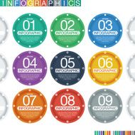 Abstract infographics flat design N31