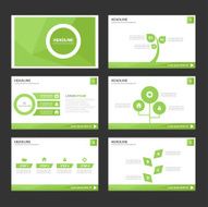 Leaf Green Multipurpose Infographic elements and icon presentation template