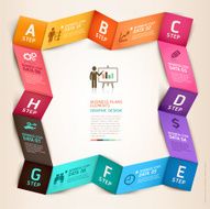 Modern business infographics origami template N2