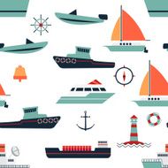 pattern of ships and boats N2