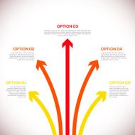 Infographics template with arrows N12