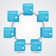 Modern vector info graphic for business project N309