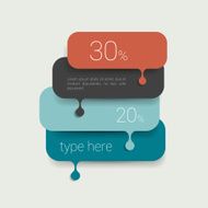 Speech bubble template scheme Infographic element N8