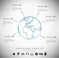 Vector infographic report template N30