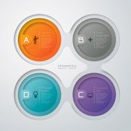 Infographics vector design template N493