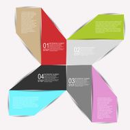 Abstract paper infographic N91