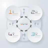 Infographics vector design template N494