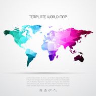 Abstract background with vector world map N6