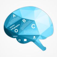 Brain infographic Vector illustration N2